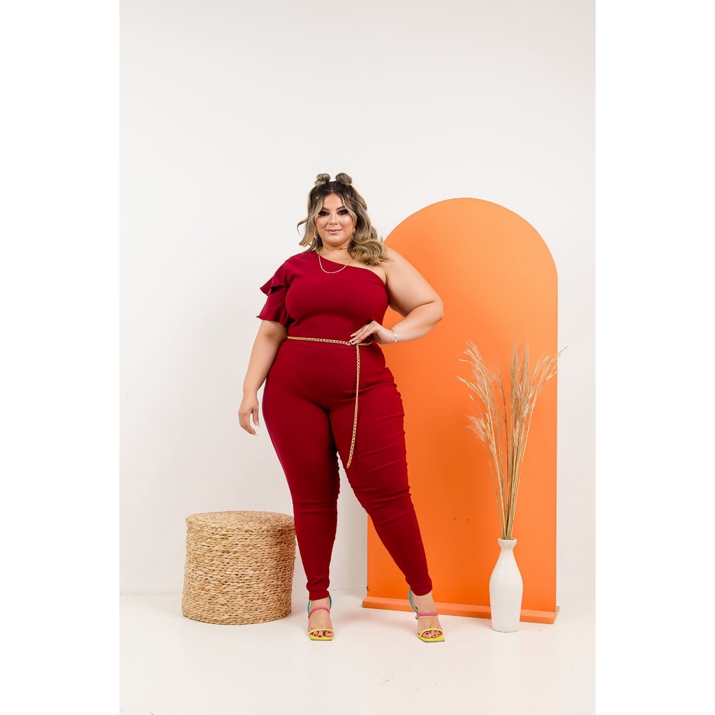 Macacão Longo Plus Size