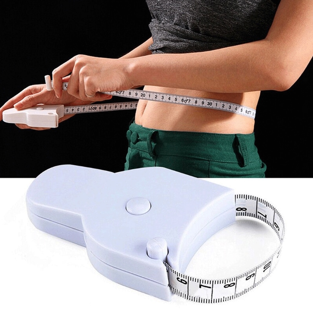 Fita Metrica Corporal Retratil Para Medição Corpo Cintura Automática Fitness Circunferência Métrica Medida Nutricionista Trena 1,5cm