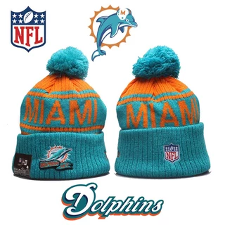 Nfl Miami Golfinhos Gorros Gorros Gorro Unissex Chapéus De Inverno Manter Aquecido Chapéu De Malha Bordado Top Cap Esporte