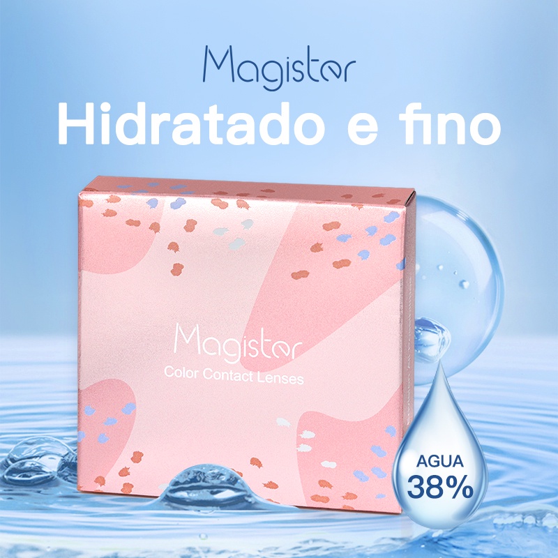 Magister (-1.0 ~-8.0) 2 Pçs/Par Lentes De Contato Com Grau 14.0mm ...