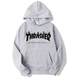 Blusa Casaco Moletom Thrasher Skateboard agasalho capote blusão estiloso moda frio quentinho