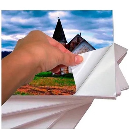Papel Fotográfico Adesivo 80g 40 Folhas A4 Glossy Brilhante Masterprint