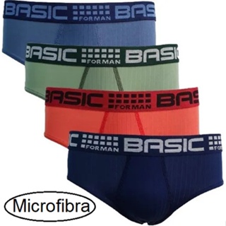 Kit 12 Cueca Slip Adulto Microfibra Básica Atacado Masculina Famy