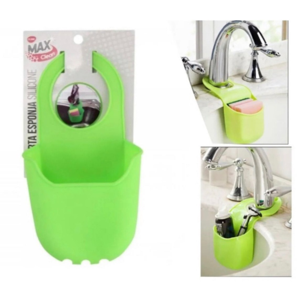 PORTA ESPONJA DE PIA DE SILICONE COZINHA PRATICA