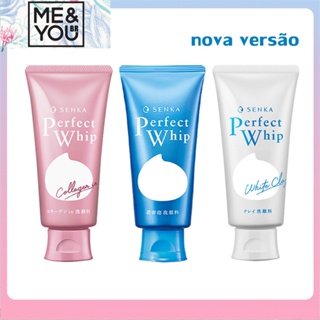 SENKA Senka Perfect Whip Collagen Sabonete Facial espuma de limpeza facial Colágeno De Espuma De Chicote Perfeito 120g