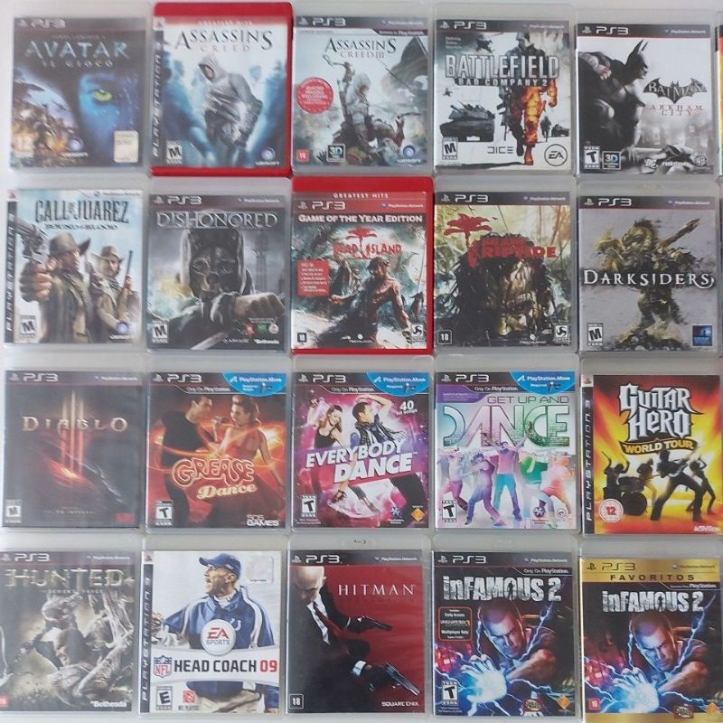 Combo / Kit / Lote 11 Jogos - Ps3, Jogo de Videogame Jogos - Ps3 Originais  Nunca Usado 57742312