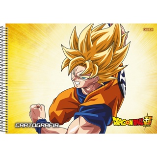 Caderno de cartografia e desenho dragon ball super goku black vs beerus sao  domingos