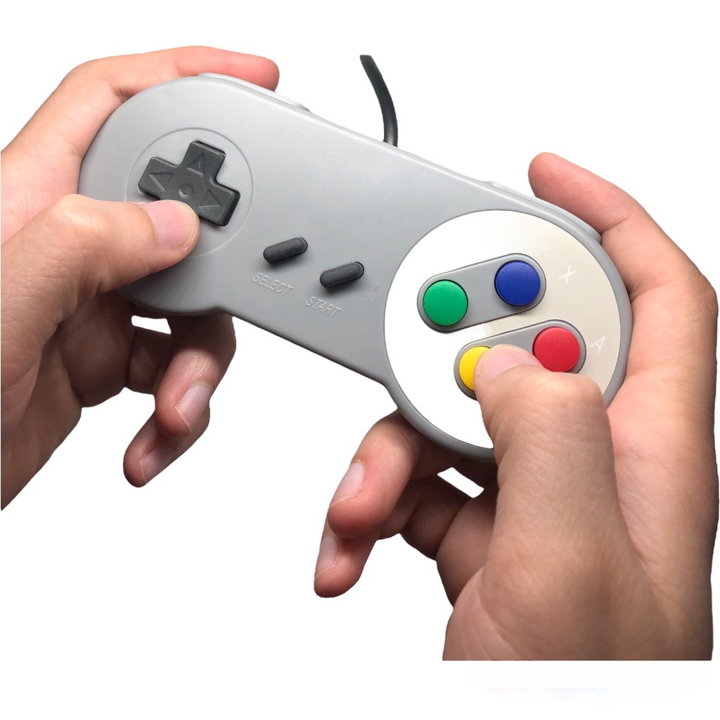 Pacote com 2 controles USB para Super Nintendo, Joypad para jogos