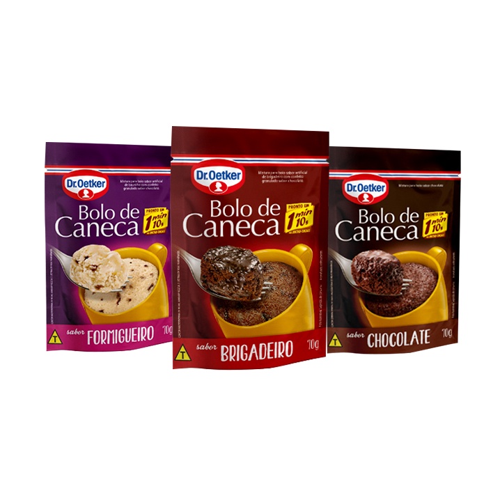 Kit Com Bolos De Caneca Dr Oetker G Shopee Brasil