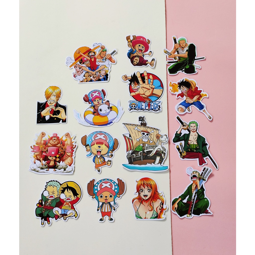 Pack Adesivos One Piece Figurinhas Luffy Zoro Chopper Nami Anime ...