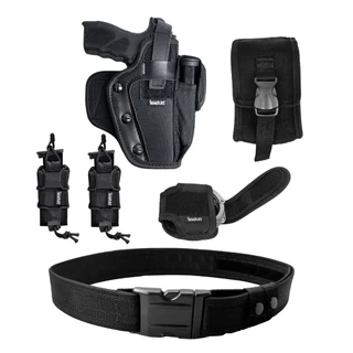 Kit Operacional WWART PRO 2 - Cinto Tático - Coldre de Cintura - Porta Treco - Porta carregador de Pistola - Porta Algemas
