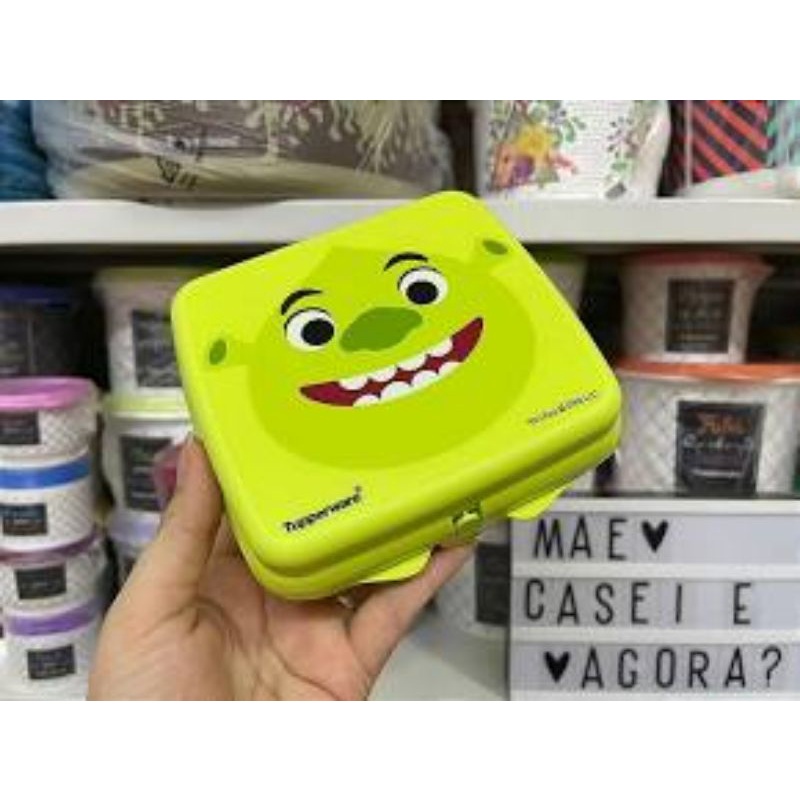 Sanduicheira Shrek Tupperware