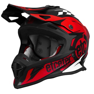 Capacete Motocross Infantil Jett Factory Edition Neon Kids - Vermelho