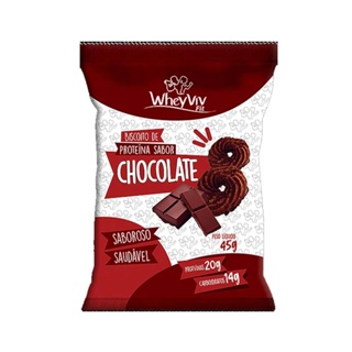 Biscoito de Proteína sabor Chocolate Wheyviv 45g