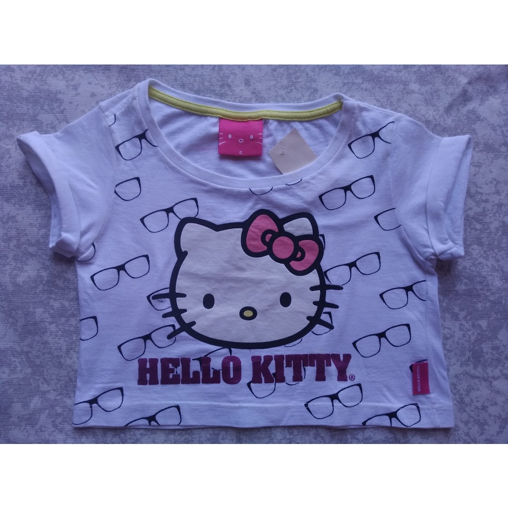 Sanrio Hello Kitty Vestido Kawaii para crianças, duas peças falsas