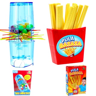 Kit Brinquedo Barril Pula Pirata Infantil + Jogo Papa Sapo Sapinhos  Comilões Para Criança Jogos de Tabuleiro e Pegadinha