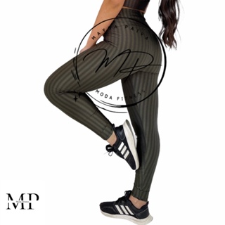 Calça Legging Poliamida New Zig Alta Compressão Academia Fitness