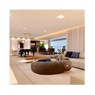 Puff Linha Premium Suede Varias Cores 1.20x20 Diâmetro Sem Enchimento.