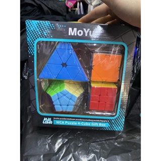 Kit 4 Cubos Mágico Pyraminx Megaminx Skewb Square Envio Ja