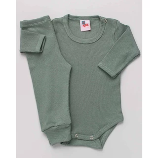 kit 2 peças 1 body e 1 calça canelada malha 100% algodão canelada 0013-C1