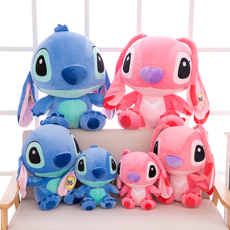 Disney Tamanho Grande Lilo & Stitch Plush Kawaii Boneca Desenho Animado  Animal Dormindopillow Softmaterial Brinquedo Para Crianças Presente Menina  NXKC - Escorrega o Preço