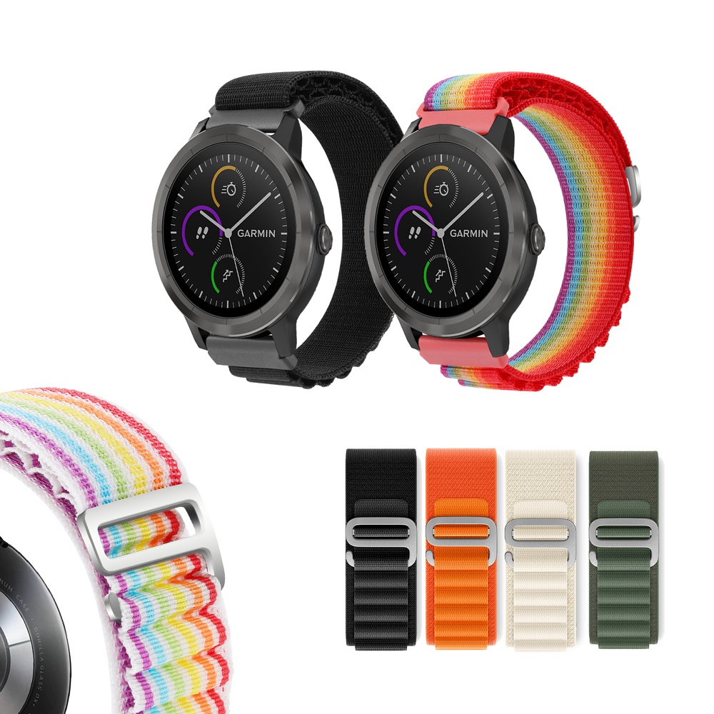 Pulseira Alça De Alpina Para Garmin Vivoactive 3 Forerunner 645 245 245M 55 158 Nylon Esporte
