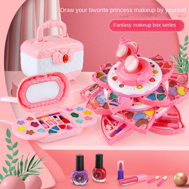 Meninas brinquedo princesa maquiagem vaidade vestir-se mesa
