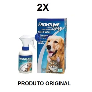 Combo 2x Frontline Spray Anti Pulgas P/ Cães E Gatos 250 Ml