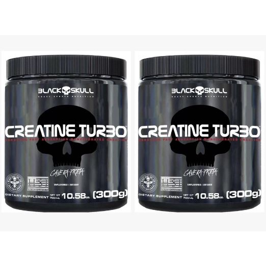 Combo 2x Creatina Creatine Turbo 300g (Cada) - BlackSkull