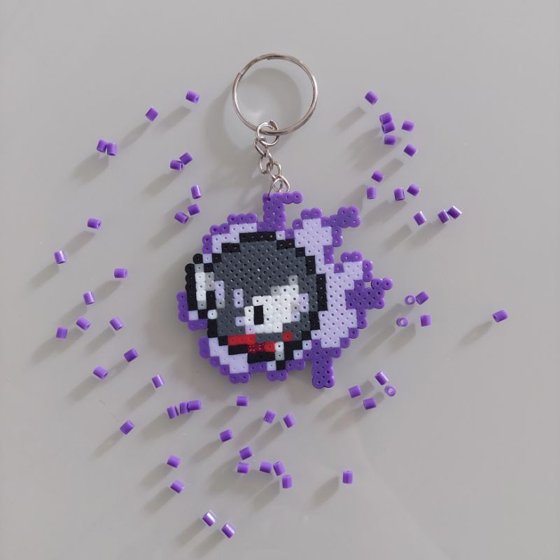 Pokémon pixel perler bead making, ✨ shiny ✨ Lucario!! I love how this