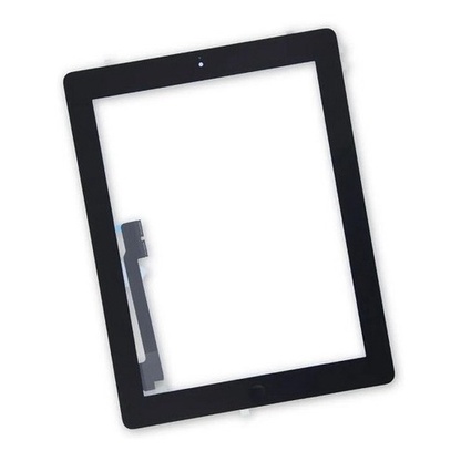Tela Vidro Touch Screen iPad 4 IPAD 3 3/4 COR PRETA A1458 A1459 A1460 - PRONTA ENTREGA