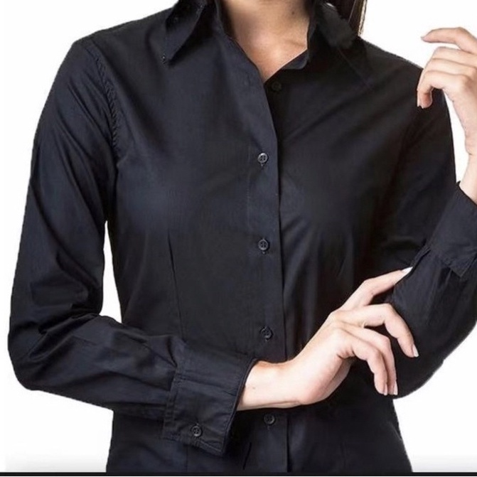 Camisa social Feminina Tecido de Tactel com elastano短 REF 103