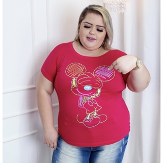 Camiseta T-shirt Feminina Estampada Gratidão Blusinha Camisa Moda Plus Size  - Rosa