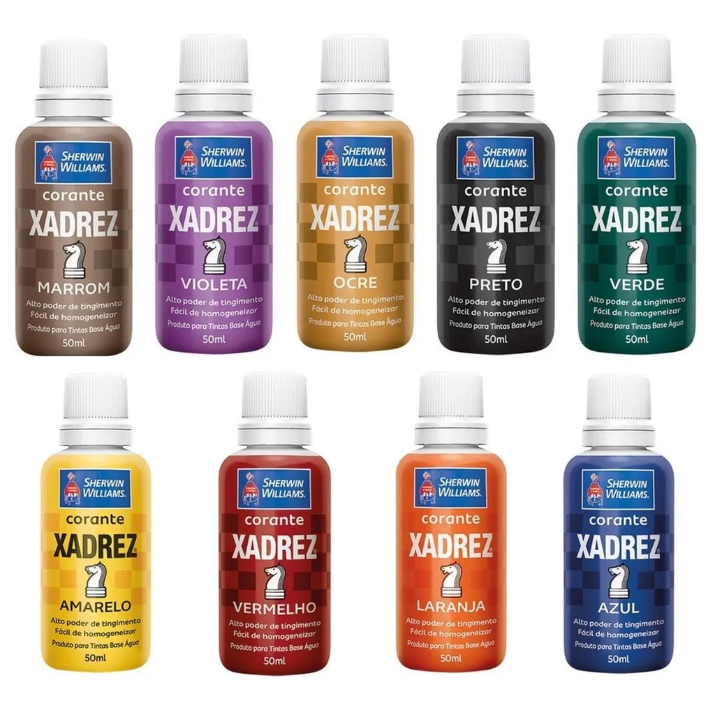 Corante Para Tintas Pigmento Varias Cores Parede Xadrez | Shopee Brasil