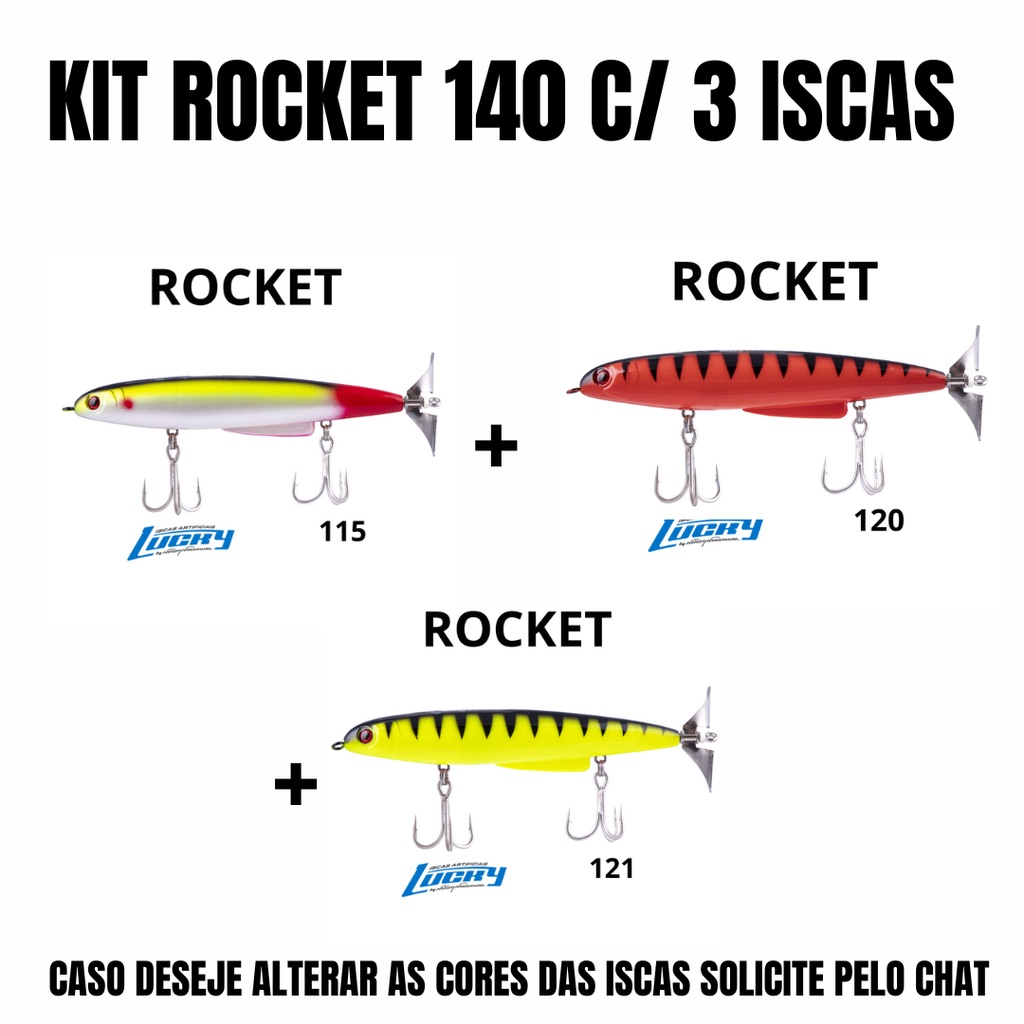 Isca Artificial Pesca Nakamura Rocket 14cm 28g - Cor 115 - Shop do