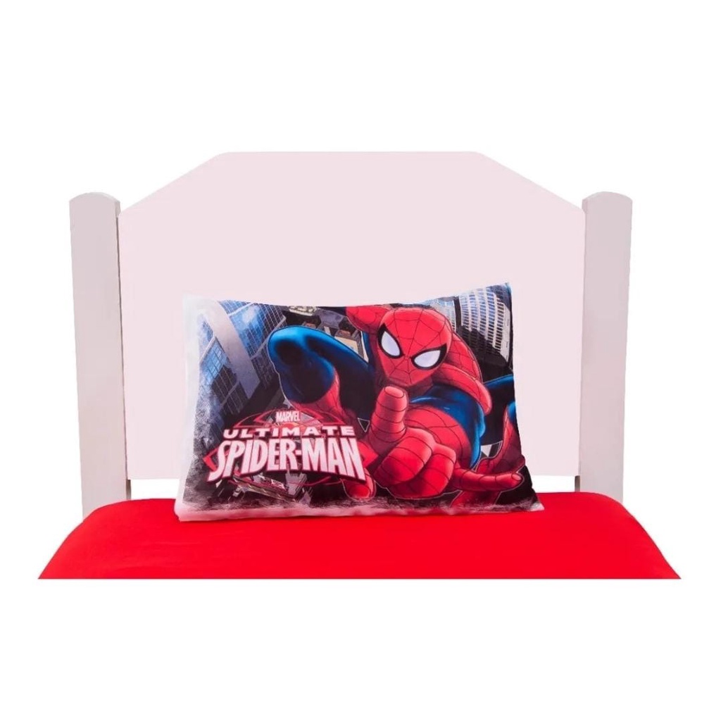 Jogo de Cama 2pç Microfibra Homem Aranha Spider Man Solteiro