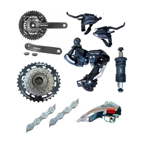 Kit Grupo Rela o completo Shimano Tourney 7v Mega Ranger 21 Marchas bike bicicleta