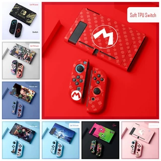 Para A Caixa Do Nintendo Switch Cute Cartoon TPU Capa Protetora Macia Completa Acessórios De Jogos De Console De NS