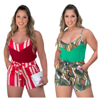 Conjunto Feminino Barbie Adulto, Shorts Feminino Estilo-Rai Nunca Usado  49442909