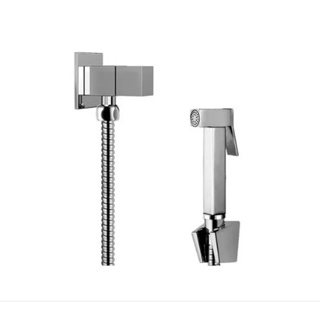 Kit Ducha Higiênica Luxo Todo Metal Quadrado Cromo 1/4 Volta CÓD.310