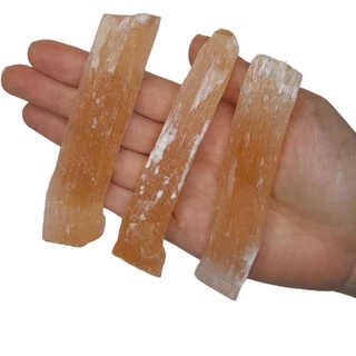 Selenita Laranja Pedra Natural Bruta Cristal