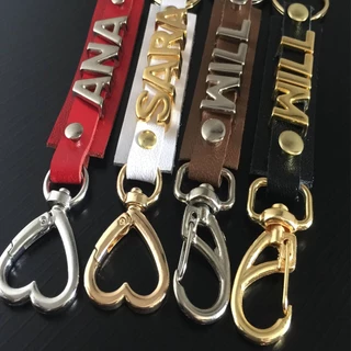 Chaveiro personalizado letras passante em Oferta na Shopee