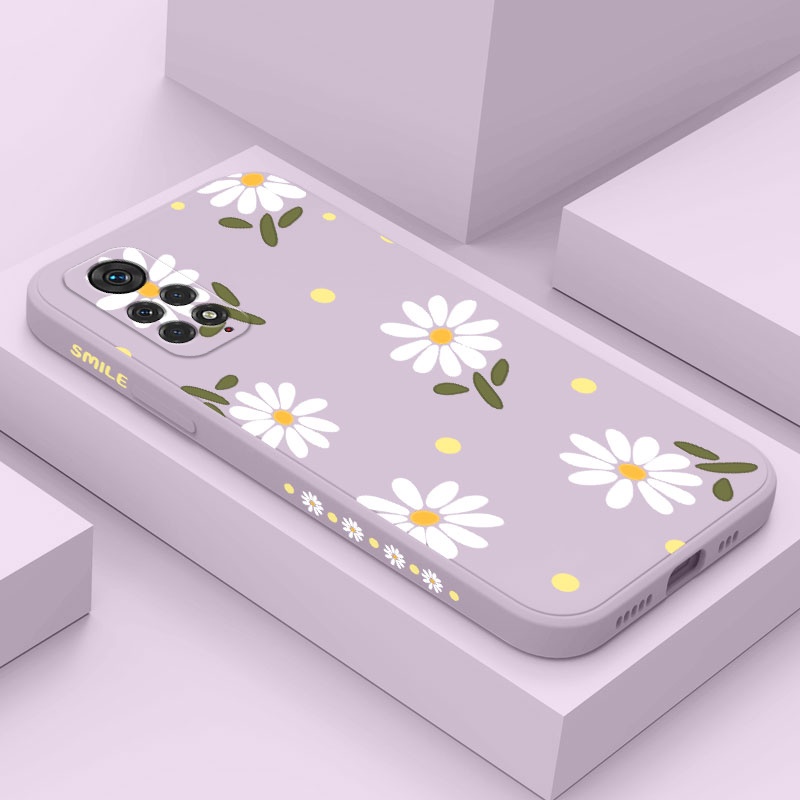 Capa De Celular Branca daisy Para Xiaomi Redmi Note 11 11S 11T Pro Plus + 4G 5G Design Criativo