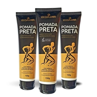 1 Und Pomada Preta Para Dores Musculares 150g - Flora