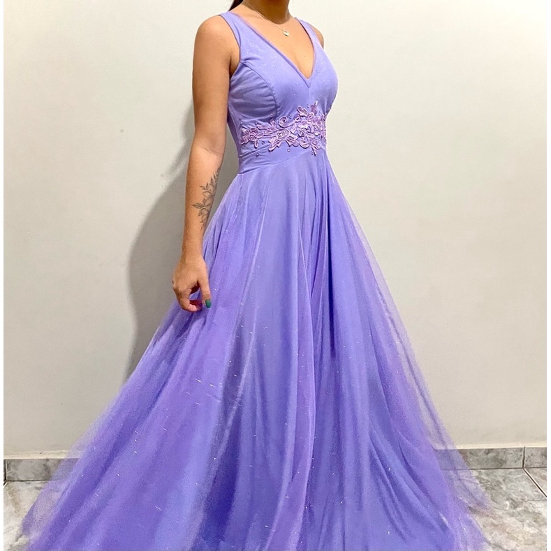 Vestido de formatura sales lilas