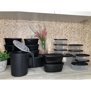 KIT 21 potes retangular de plástico. JARRA DE 1.500ml BPA FREE