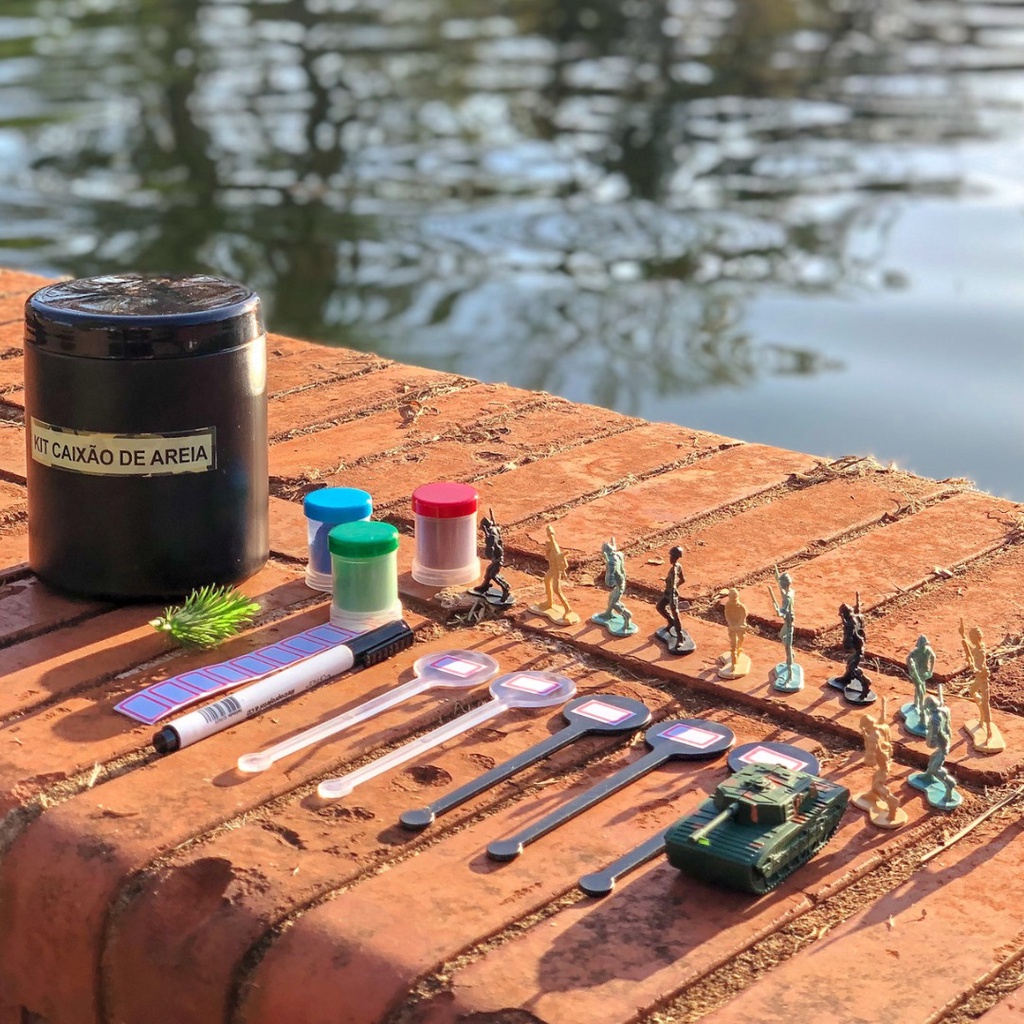 Kit Caixão De Areia Militar