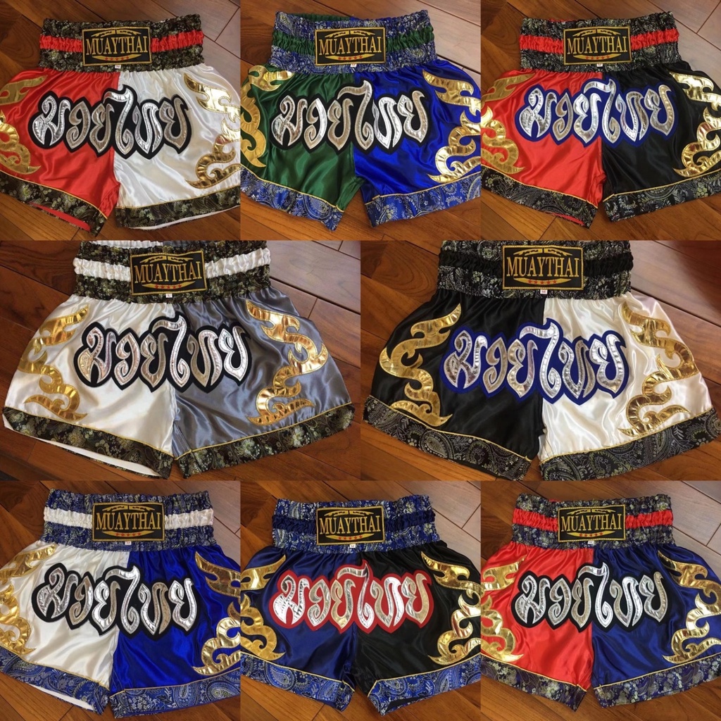 Buffalo Check Halloween Orange Print Muay Thai Boxing Shorts main image 1