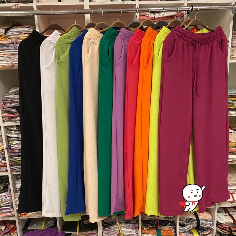 Calça pantalona tecido duna moda feminina moda verão 2023