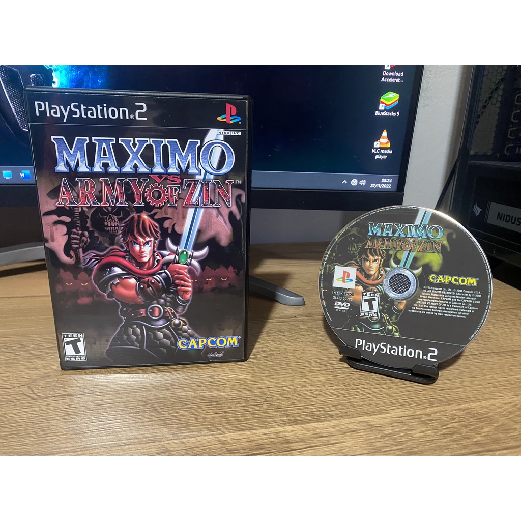 MAXIMO ARMORY OF SIN CAPCOM PLAYSTATION 2 PS2 SONY COMPLET PAL FR (DVD TBE